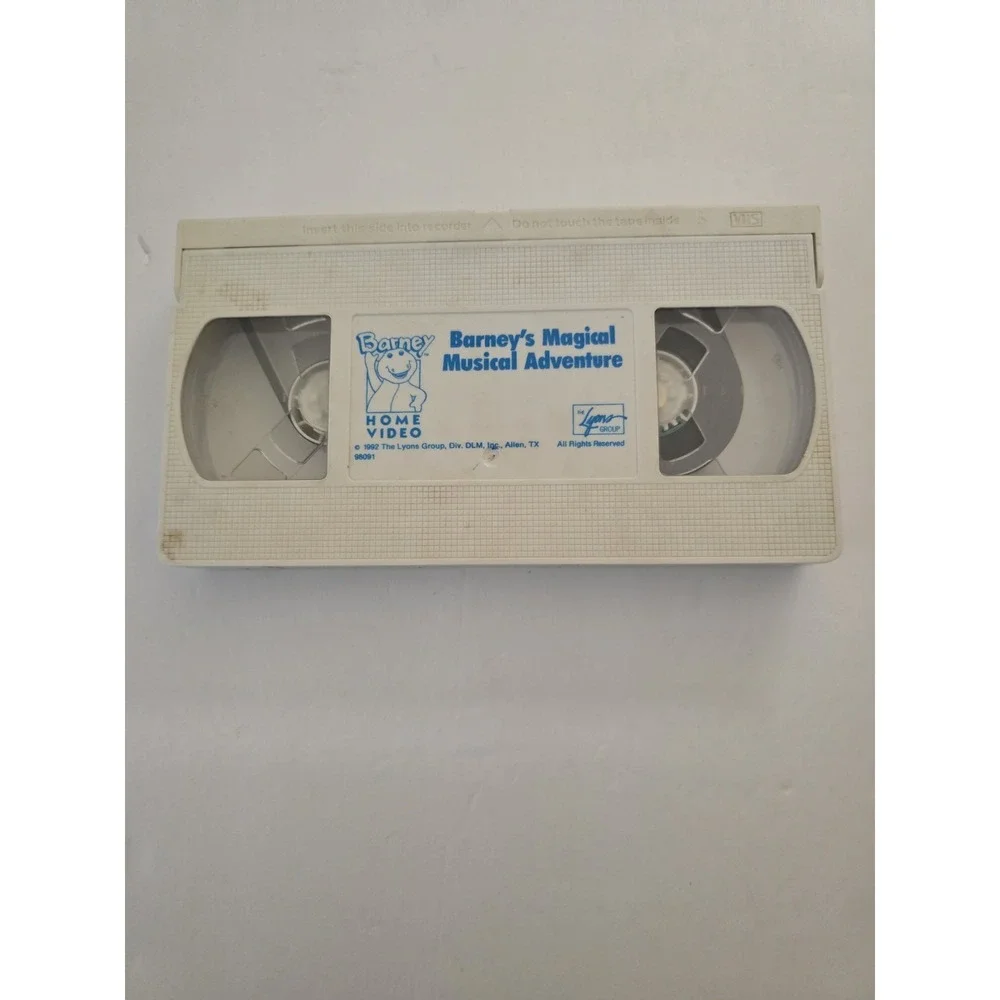 Vintage 1992 Barney's Magical Musical Adventure VHS Tape Sing Along  Lyons Kids